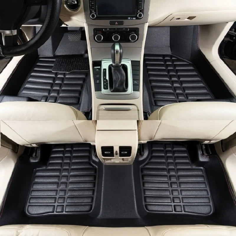 Universal Waterproof Auto Mat 1/5Pcs/Set Car Floor S Front & Rear Liner All Weather Durable Carpet