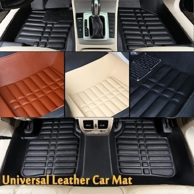 Universal Waterproof Auto Mat 1/5Pcs/Set Car Floor S Front & Rear Liner All Weather Durable Carpet