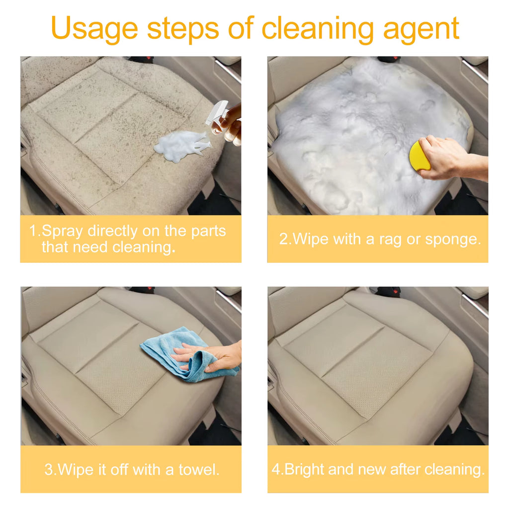 Car Foam Cleaner Cleaning Agent for Interior&Air Conditioning Multi-Purpose Household &Automobile Foam Cleaning Spray