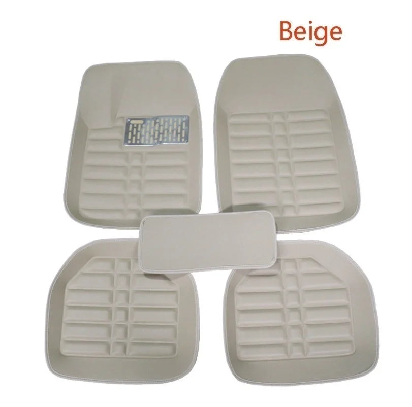 Universal Waterproof Auto Mat 1/5Pcs/Set Car Floor S Front & Rear Liner All Weather Durable Carpet