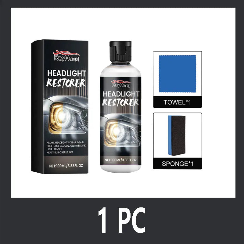 Headlight Repair Spray for Car Refurbishment Anti-Oxidation Coating Car Lamp Polishing Agent Scratch Restoration Dirt Clean