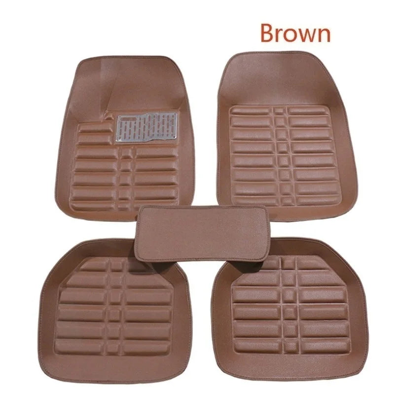 Universal Waterproof Auto Mat 1/5Pcs/Set Car Floor S Front & Rear Liner All Weather Durable Carpet