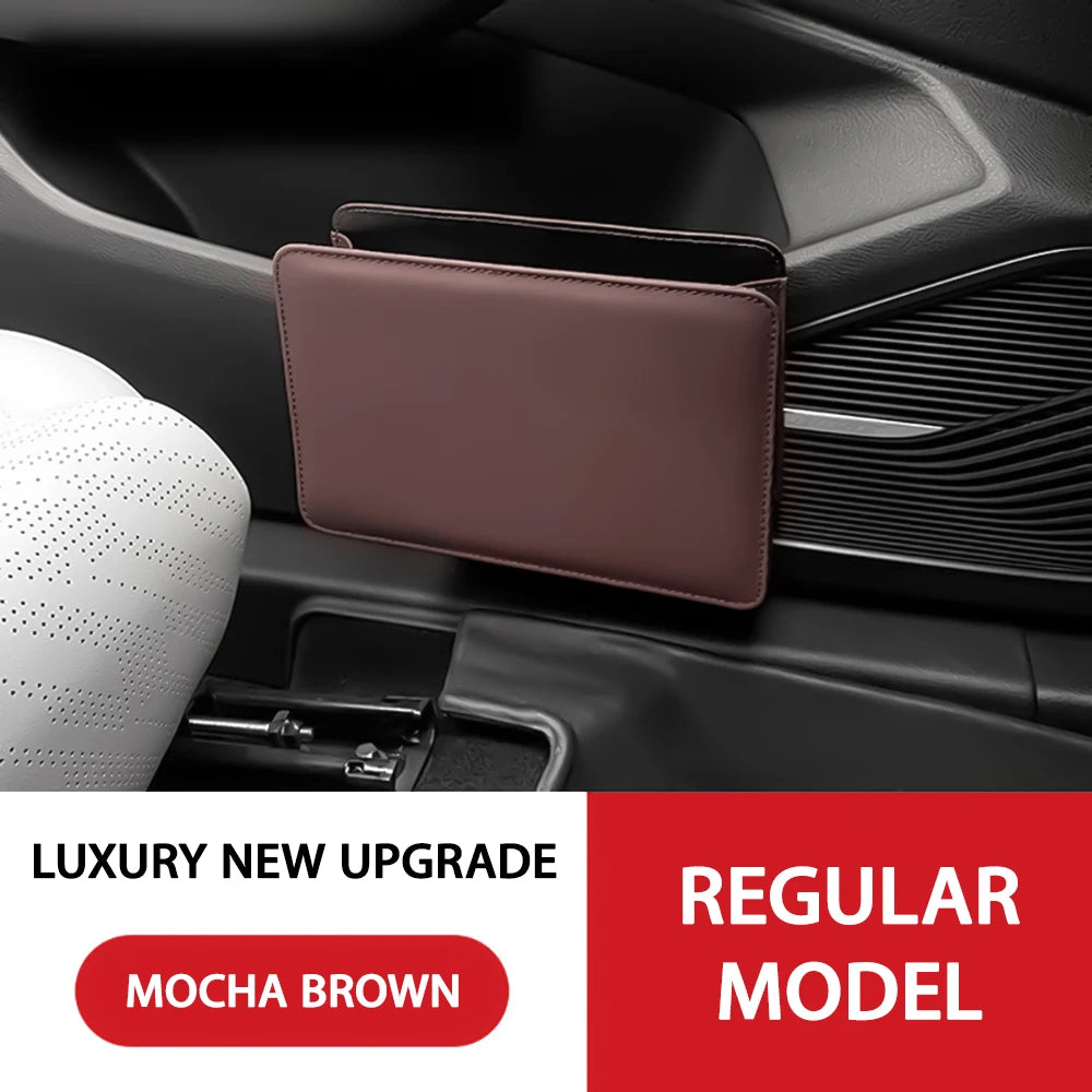 Car Trash Can Car Door Storage Box Foldable Seat Back Hanging Storage Bag Storage Box Car Accessories Interior Products